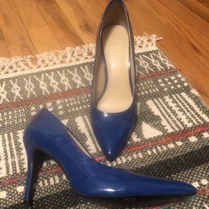 Lapis blue Nine West heels